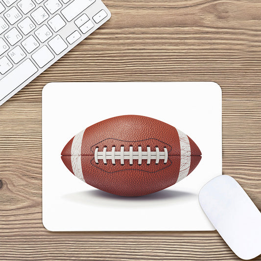 American Football Ball Print Mouse Pad