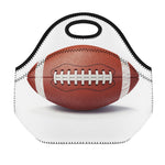 American Football Ball Print Neoprene Lunch Bag