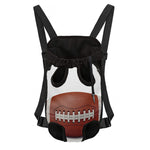 American Football Ball Print Pet Carrier Backpack