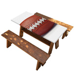 American Football Ball Print Picnic Table Cover
