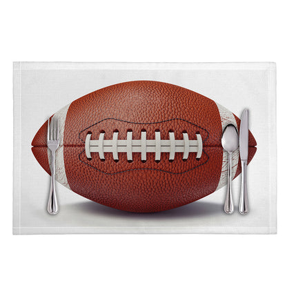 American Football Ball Print Placemat