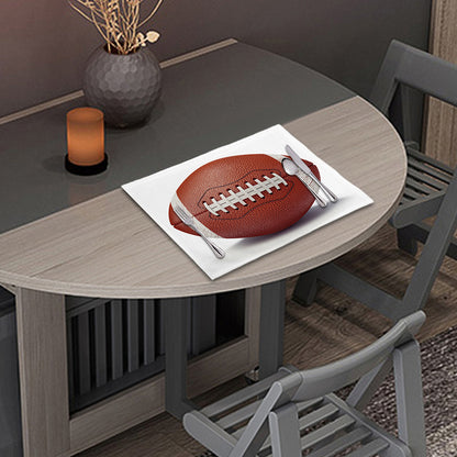 American Football Ball Print Placemat