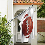 American Football Ball Print Polyester Flag
