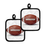 American Football Ball Print Pot Holders