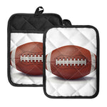 American Football Ball Print Pot Holders With Pocket