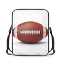 American Football Ball Print Rectangular Crossbody Bag