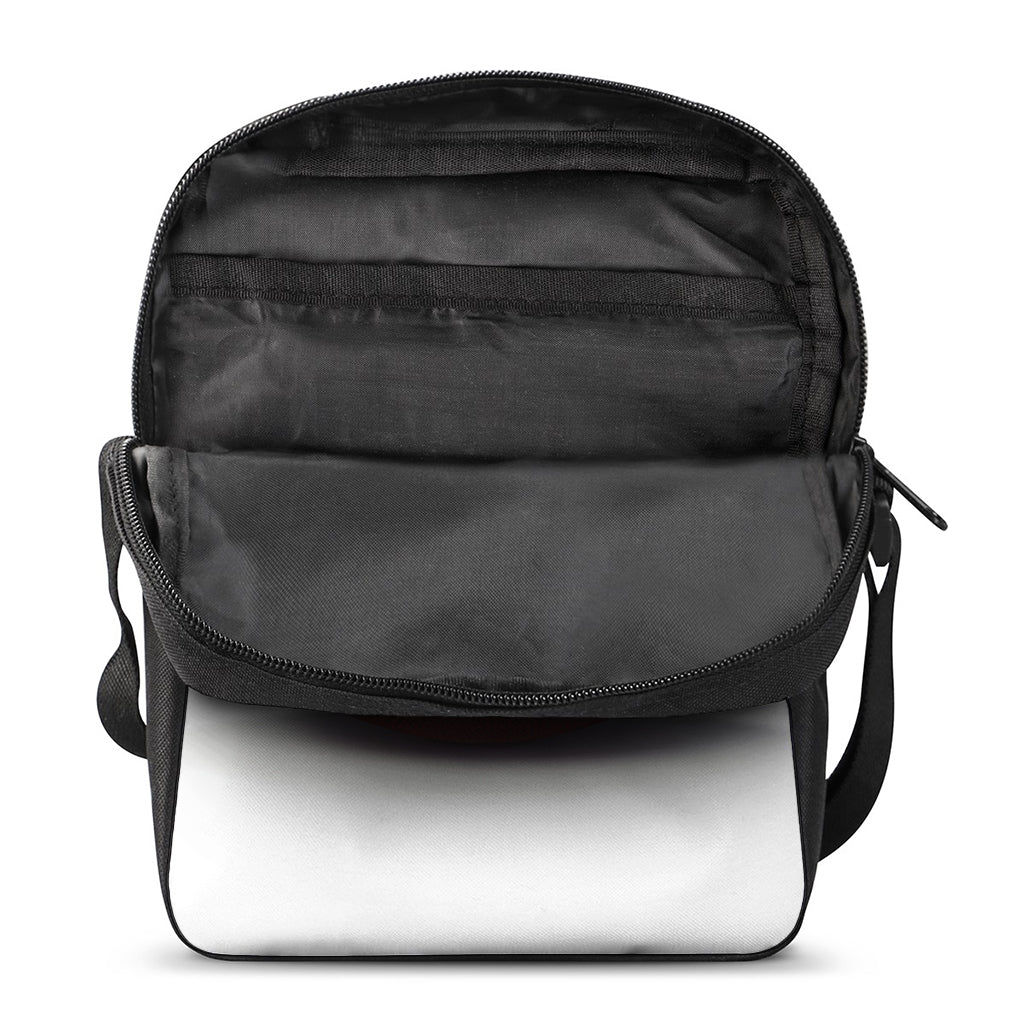 American Football Ball Print Rectangular Crossbody Bag