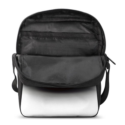 American Football Ball Print Rectangular Crossbody Bag