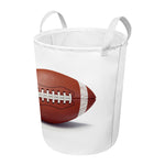 American Football Ball Print Round Laundry Basket