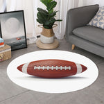 American Football Ball Print Round Rug