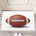 American Football Ball Print Rubber Doormat
