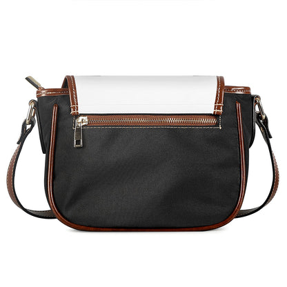 American Football Ball Print Saddle Bag