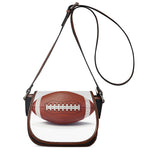 American Football Ball Print Saddle Bag