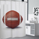 American Football Ball Print Shower Curtain