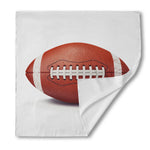 American Football Ball Print Silk Bandana