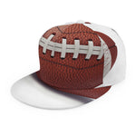 American Football Ball Print Snapback Cap