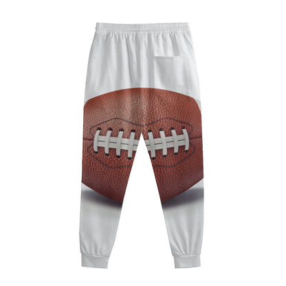 American Football Ball Print Sweatpants