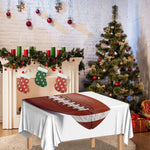 American Football Ball Print Tablecloth