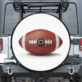 American Football Ball Print Tire Cover With Camera Hole