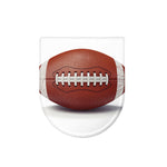 American Football Ball Print Toilet Lid Cover