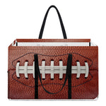American Football Ball Print Utility Tote Bag