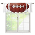 American Football Ball Print Window Valance