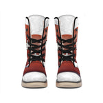 American Football Ball Print Winter Boots