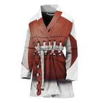 American Football Ball Print Women's Bathrobe