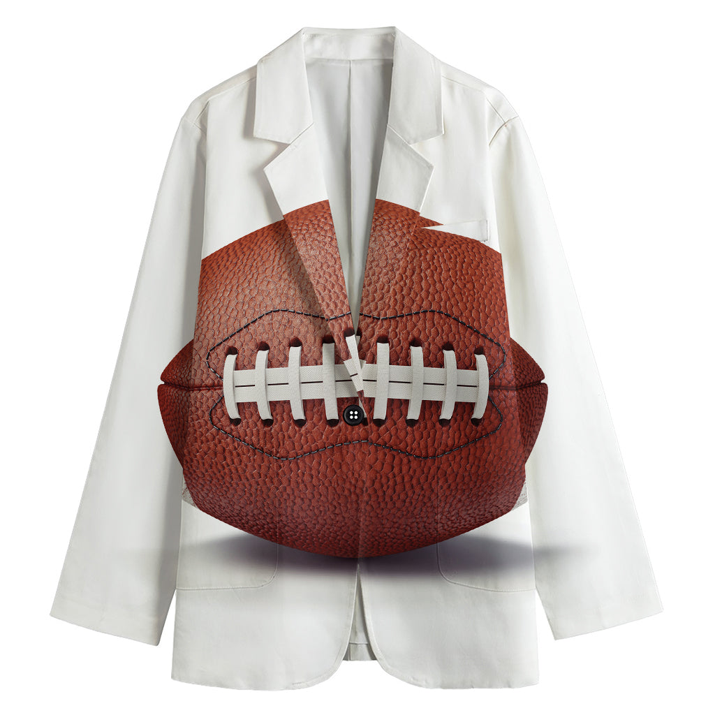 American Football Ball Print Women's Blazer
