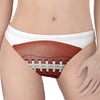 American Football Ball Print Women's Thong