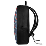 American Football Pattern Print 17 Inch Backpack