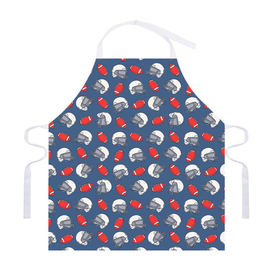 American Football Pattern Print Adjustable Apron