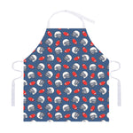 American Football Pattern Print Adjustable Apron