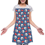 American Football Pattern Print Adjustable Apron