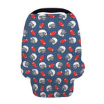 American Football Pattern Print Baby Seat Cover