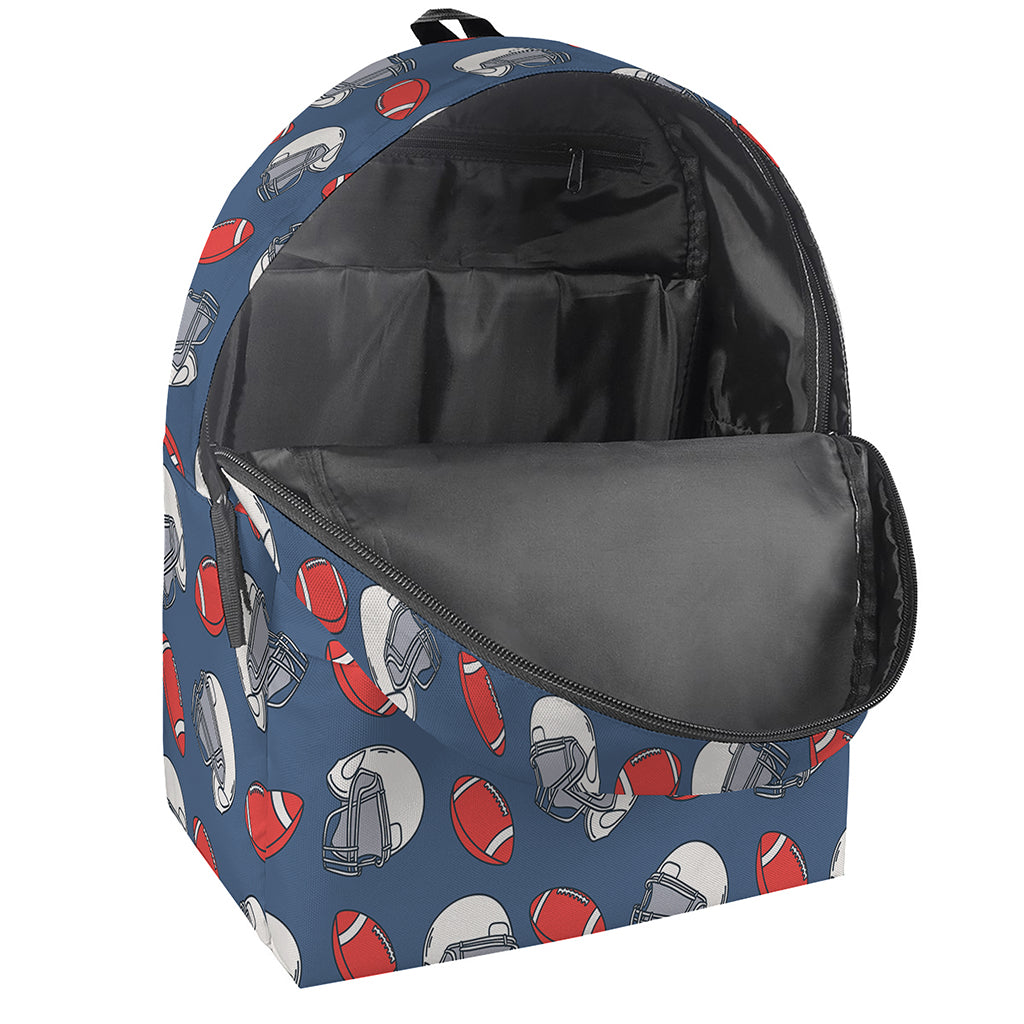 American Football Pattern Print Backpack
