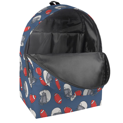 American Football Pattern Print Backpack