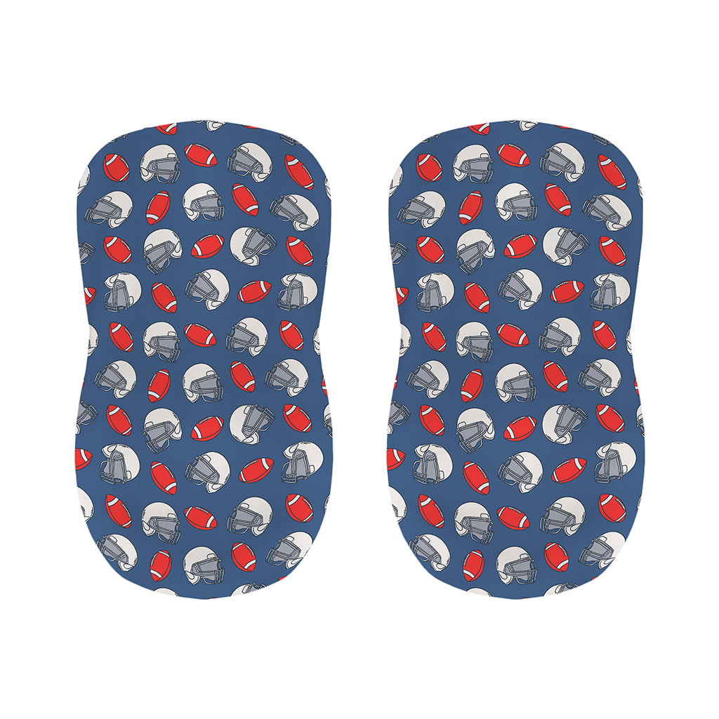 American Football Pattern Print Bar Stool Covers