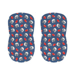 American Football Pattern Print Bar Stool Covers