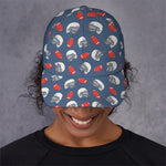 American Football Pattern Print Baseball Cap
