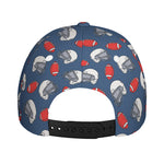 American Football Pattern Print Baseball Cap