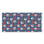 American Football Pattern Print Beach Towel