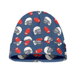 American Football Pattern Print Beanie