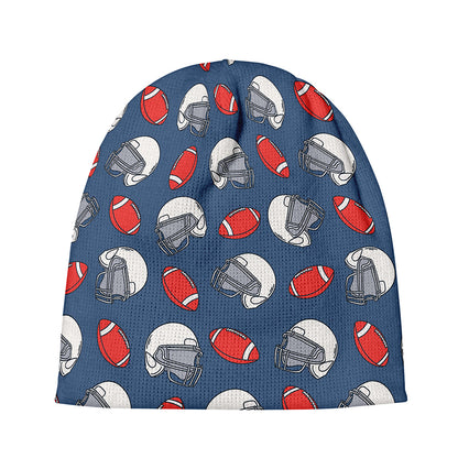 American Football Pattern Print Beanie