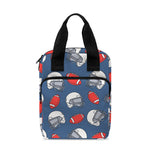 American Football Pattern Print Bible Tote Bag