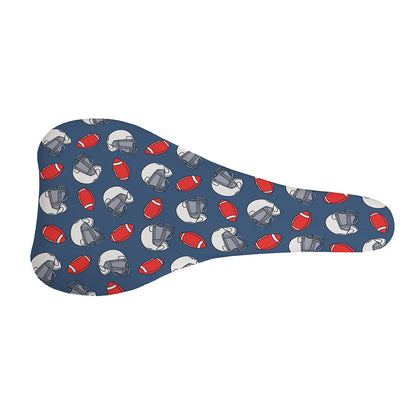American Football Pattern Print Bicycle Seat Cover