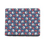 American Football Pattern Print Bifold Wallet