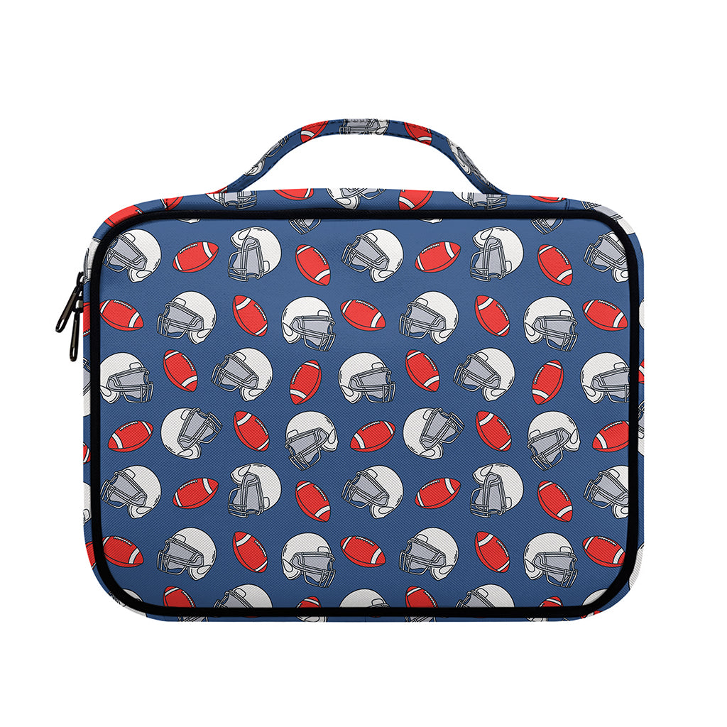 American Football Pattern Print Briefcase Bible Bag
