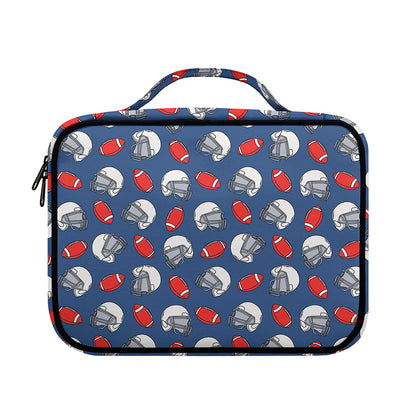 American Football Pattern Print Briefcase Bible Bag