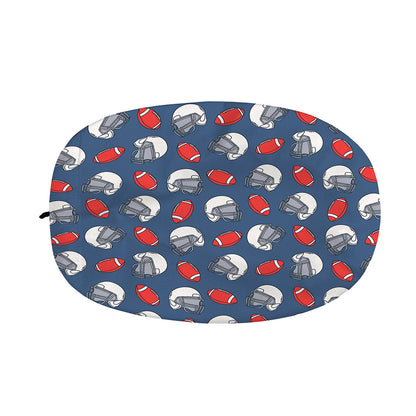American Football Pattern Print Car Side Mirror Covers